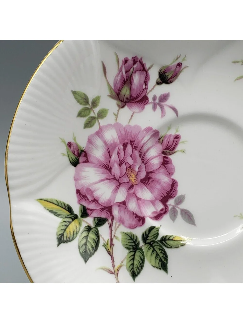Vintage Royal Albert Teacup and Saucer Pink Old Fashion Rose Shelley Shape